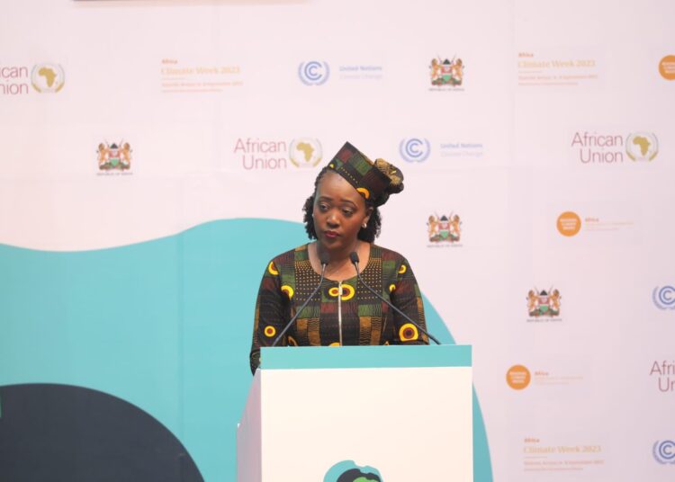 Environment Cabinet Secretary Soipan Tuya Speaks During The Africa Climate Summit In September 2023. 