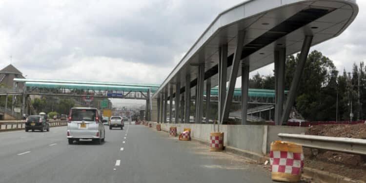 A Photo Of A Brt Terminus Along Thika Road.