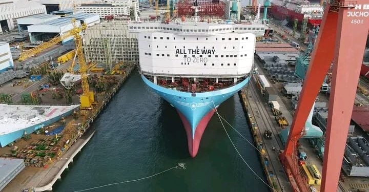 A Photo Showing A Ship Docking At Ahabour. 