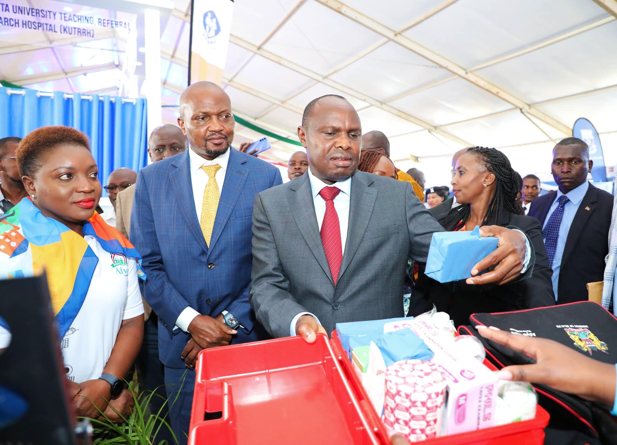 From Left: Health Cs Susan Nakhumicha, Public Service Cs Moses Kuria And Head Of Public Service Felix Koskei.
