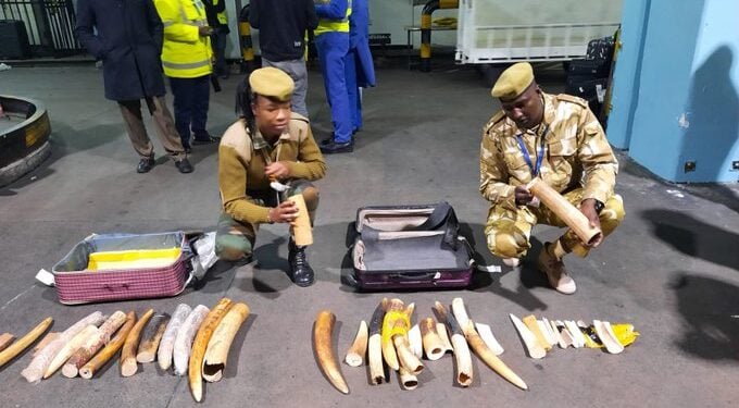 Foreigner Arrested At Jkia With Ksh 10M Illegal Goods Foreigner Arrested At Jkia With Ksh 10M Illegal Goods