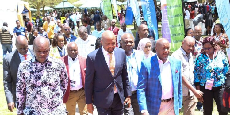 Moses Kuria Announces Plans To Hire 20,000 Interns Public Service Cabinet Secretary Moses Kuria (Second From Left) Arrives In Naivasha For A Hr Function On October 27, 2023.