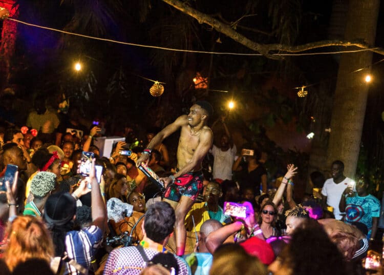 A Photo Of An Artist Performing In A Past Nyege Nyege Festival.