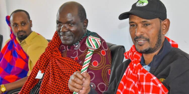 Former Iebc Commissioners Wafula Chebukati (Center) Abdi Guliye (Right0 And Moya Bolu. 