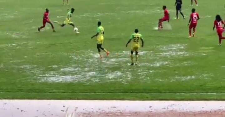 El Nino Intensifies,Fkf Match Played In A Flooded Stadium