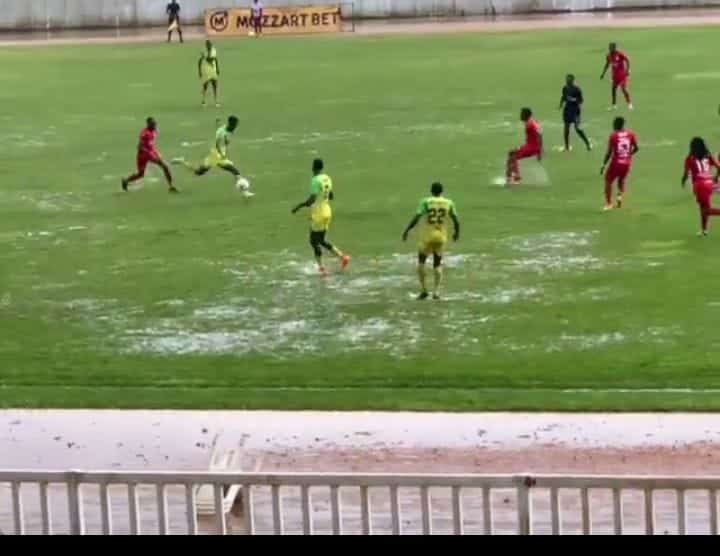 El Nino Intensifies,Fkf Match Played In A Flooded Stadium