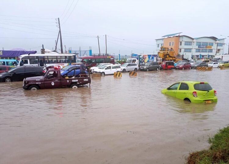 Floods Have Caused Disruption Along Thika- Juja Road.