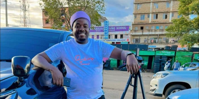 Kikuyu Musician Karangu Muraya Poses For Photo.