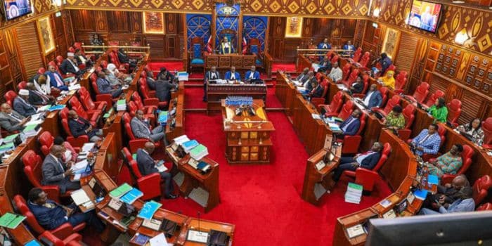 Senators Sit During The Hearing Of Kawira Mwangaza'S Impeachment Case On November 8, 2023. 