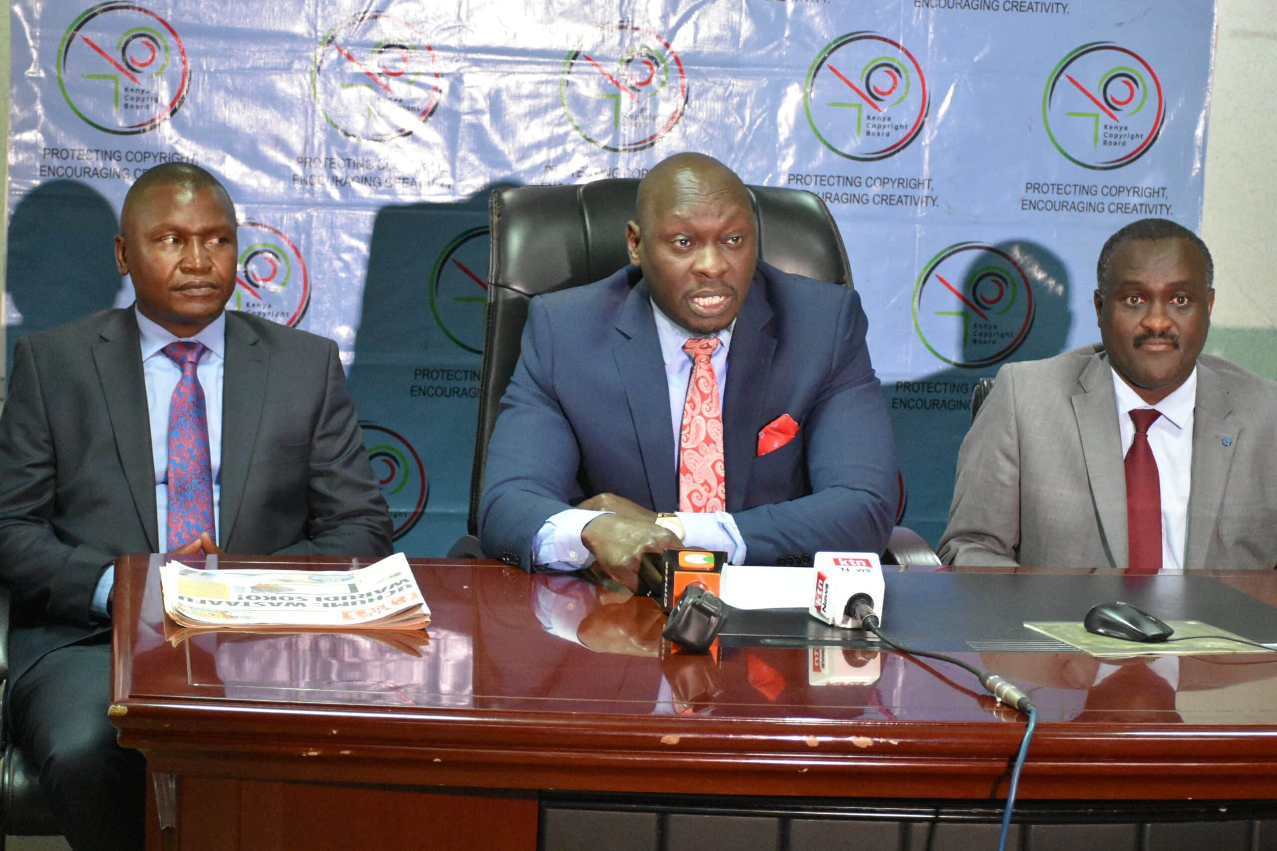 Kenya Copyright Board Chairman Joshua Kutuny. Photo/ Kecobo
