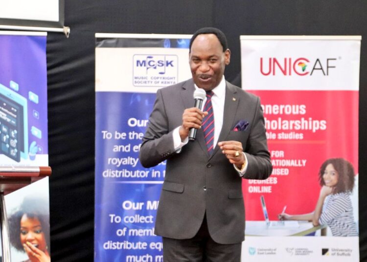 Music Copyright Society Of Kenya Ceo Ezekiel Mutua. Kutuny Said Kecobo Will Train Musicians, Content Creators And Publishers.