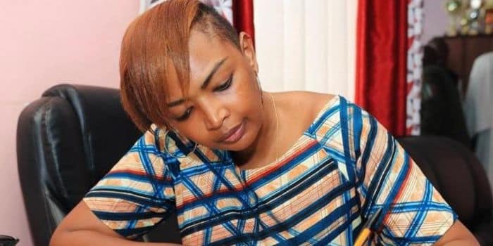 Kenyans Roast Karen Nyamu Again Over Controversial Video Nominated Senator Karen Nyamu Signs The Victors Book At A Nairobi Church.