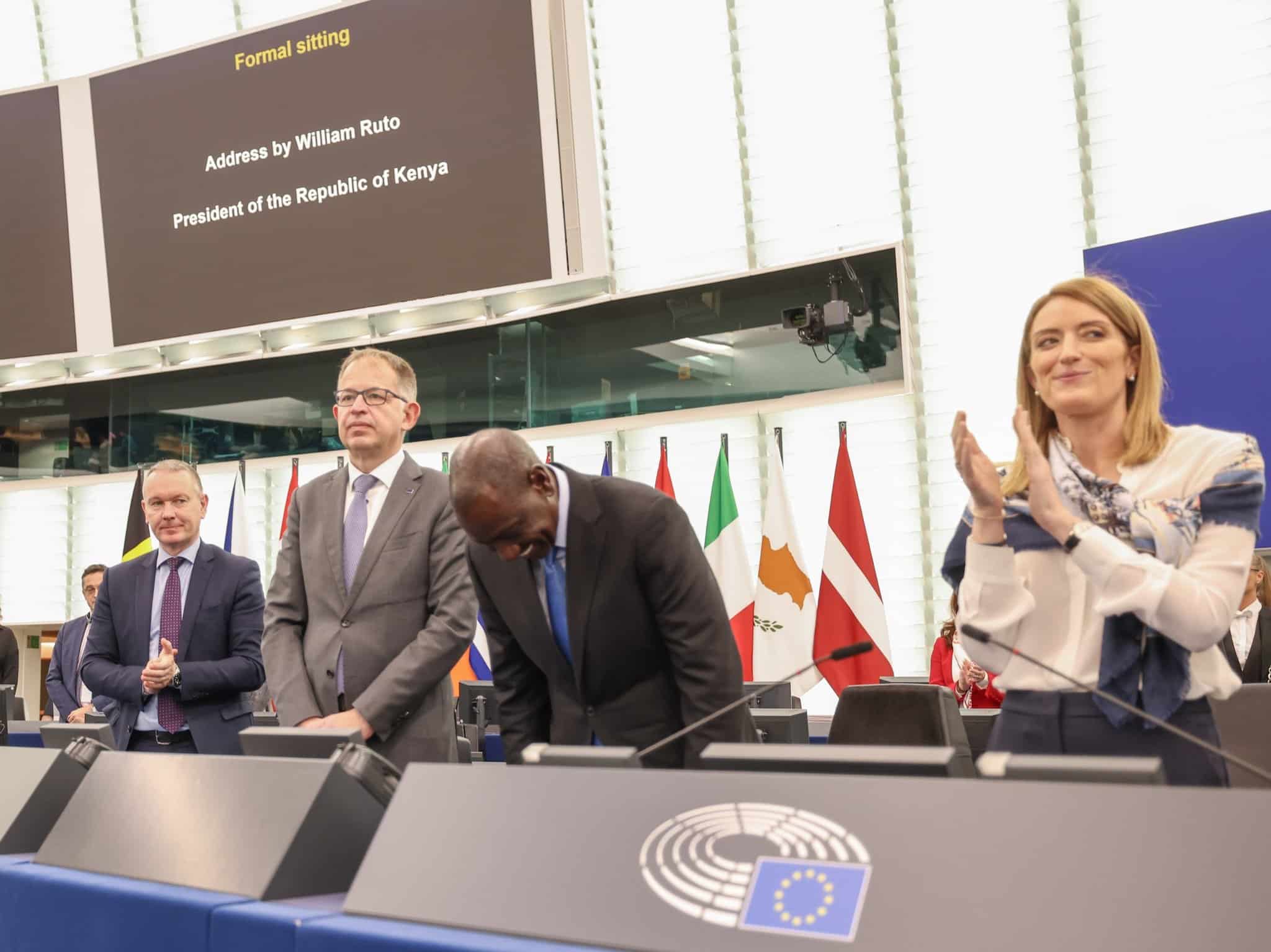 Ruto'S Agenda Passed By Un After Standing Ovation In France Ruto Eu