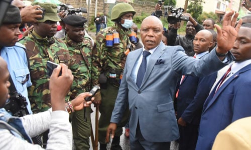 Maina Njenga Outside The Nakuru Law Courts On Tuesday 21St, November 2023. Photo/Nation.