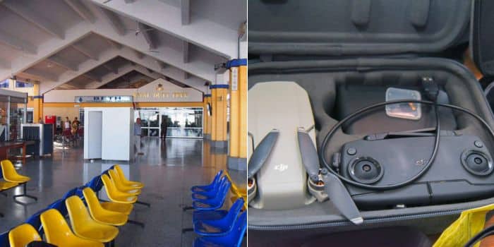 Kra Puts Up Laptops, Whiskey &Amp; Hair Products From Airports For Auction A Photo Collage Of A Photo Showing A Section Of The Moi International Airport In Mombasa (Left0 And A Photo Of Some Drones Confiscated By Kra Officers At The Jkia.