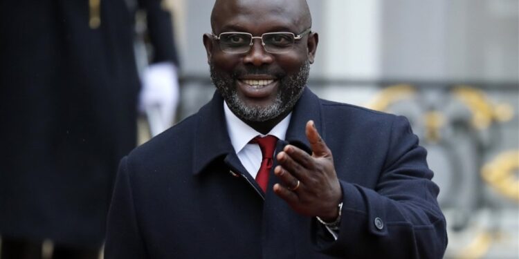 Liberia'S President George Weah. Photo/Courtesy. 