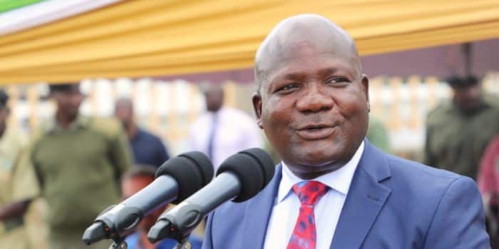 Kakamega County Governor Fernades Barasa Speaks During A Past Function.
