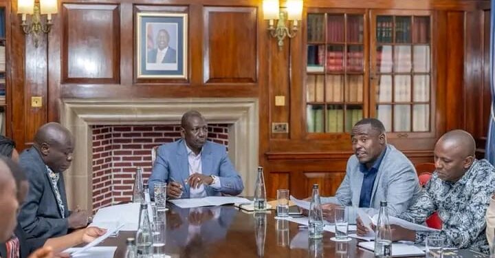 President William Ruto (Center) Chairs A Uda National Steering Committee Meeting At State House. 