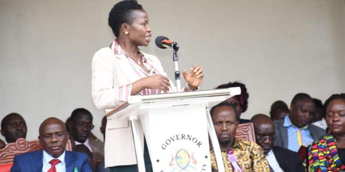 Msmes Principal Secretary Susan Mang'Eni Speaks In Past Function. 