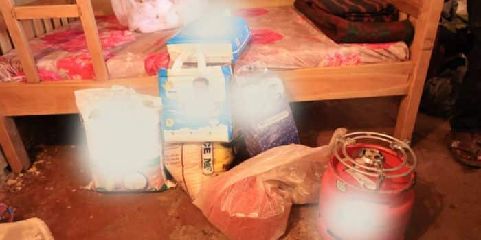 A Photo Of The Household Shopping And The Bed Delivered To The Family By Governor Johnson Sakaja Foundation'S Team. 