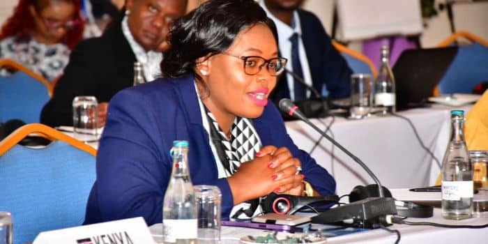 Githunguri Mp Gathoni Wamuchomba Speaks During A Past Meeting. 