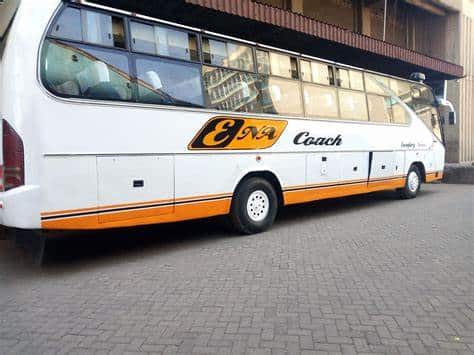 Kisumu Bound Ena Couch Bus Bursts Into Flames