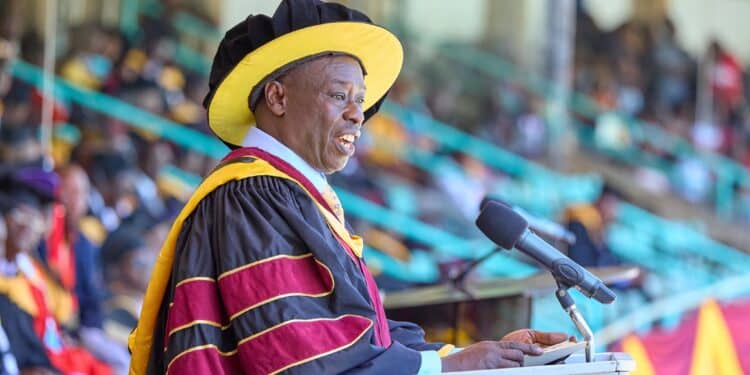 Deputy President Rigathi Gachagua During 2023 Kmtc Graduation. Photo/Dpcs.