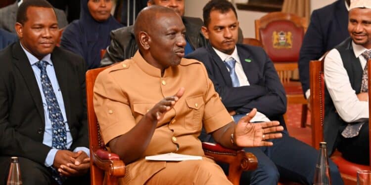 President William Ruto During A Meeting With Lamu Leaders At State House Nairobi