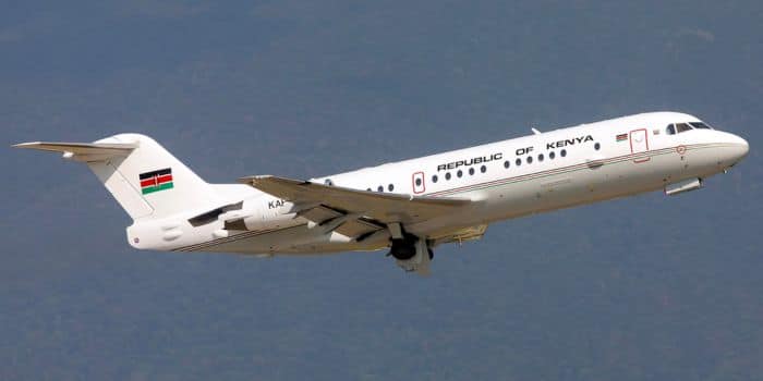 A Past Photo Of The Harambee One Aircraft Airborne.