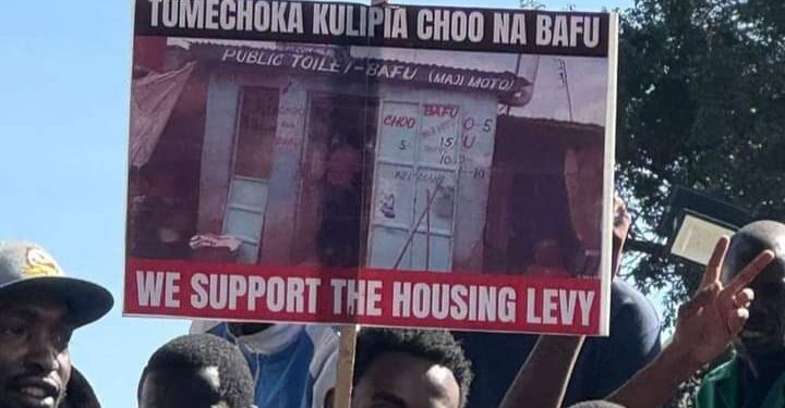 Nairobi Youth Protest In Favour Of Housing Levy Kenyans Protest In Favour Of Housing Levy