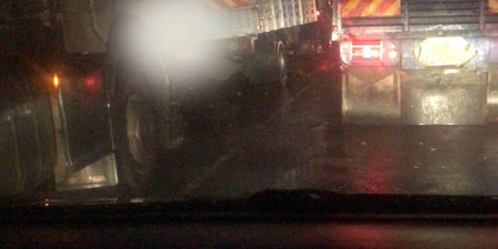 Kenha Issues Advisory To Motorists On Heavy Traffic A Photo Showing Trucks Stranded Along The Rironi-Mai Mahiu Road On Thursday, December 14.