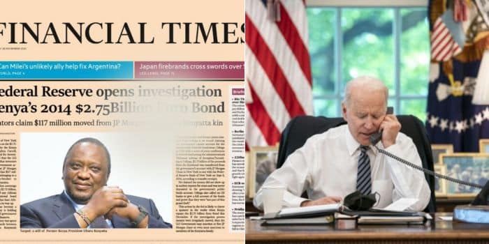 A Photo Collage Of The Fake Newspaper Excerpt Shared On Social Media And A Photo Of Us President Joe Biden.