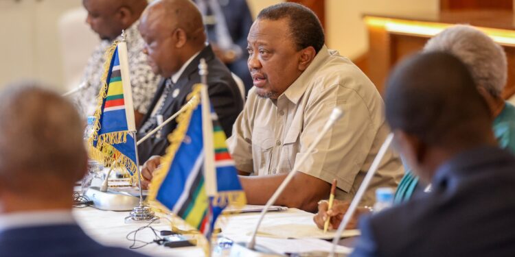 President Uhuru Kenyatta In A Past Peace Keeping Mission In Drc.