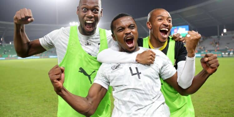 Full List Of Teams Knocked Out Of Afcon Campaign Bafana Bafana Celebrating Their Win Against Cape Verde.