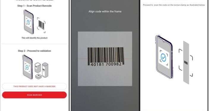 Kra Unveils New App To Identify Fake Products; How It Will Work A Screenshot Of The Instructions Given By Kra Detailing How To Verify The Authenticty Of Various Products.