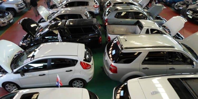 A Photo Of Vehicles Displayed For Sale.