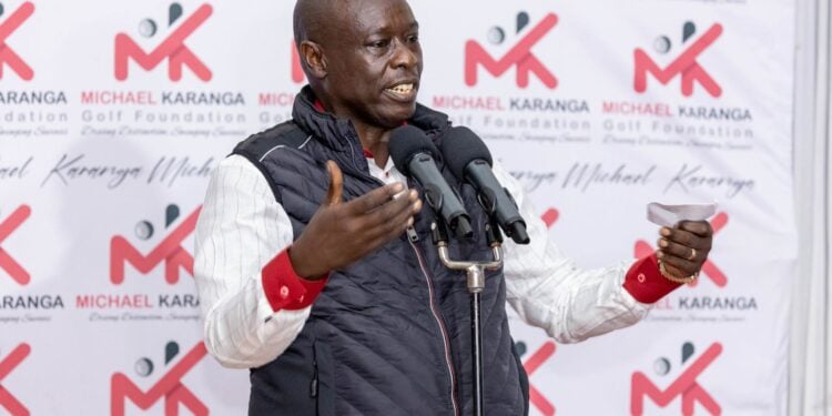 Gachagua Addresses Political Scheme To Divide Mt Kenya Dp Rigathi Gachagua At Kiambu Golf Club On Saturday Night During A Thanksgiving Ceremony For Golf Champion Michael Karanga.
