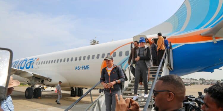 Boost For Kenya As Fly Dubai Makes Inaugural Flight To Mombasa