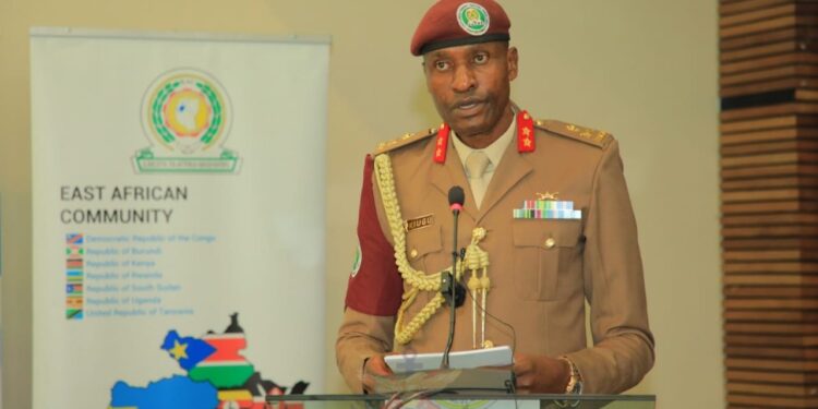 Major General Kiugu Hands Over Instruments After Kdf Exit From Drc