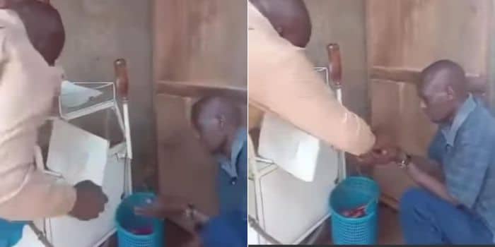 Uproar Over Kanjos Dumping Smokies In Dustbin As Vendor Watches