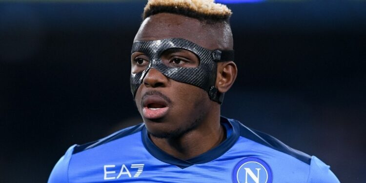 Reasons Why Victor Osimhen Wears A Face Mask Napoli Striker, Victor Osimhen.