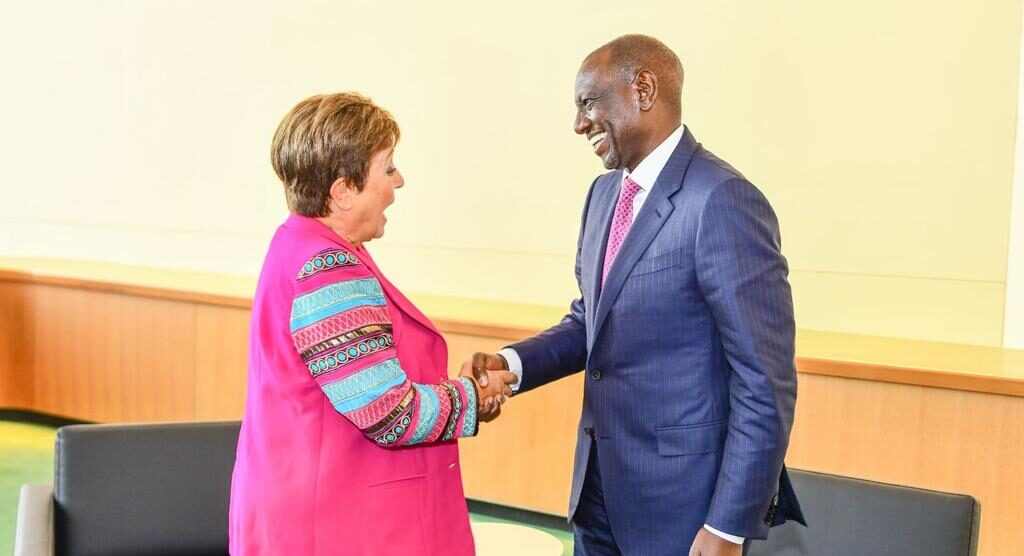 President Ruto Meets The Managing Director Of The Imf, Kristalina Georgieva