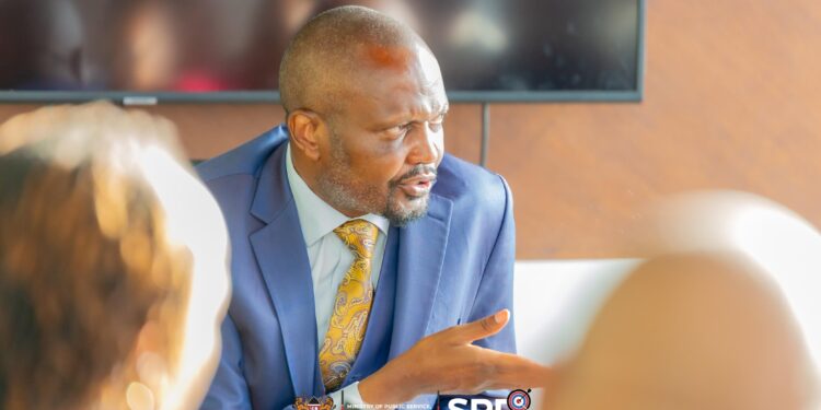 Public Service Cs Moses Kuria During The Meeting With Various Kepsa Stakeholders.