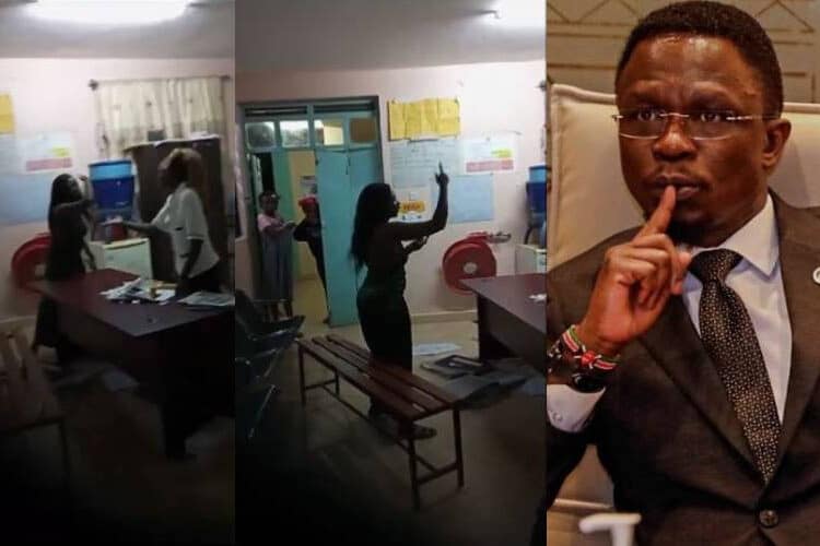 Student Attacking Hospital Staff 