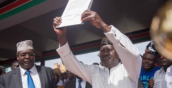 Raila Odinga Swearing In As Peoples President