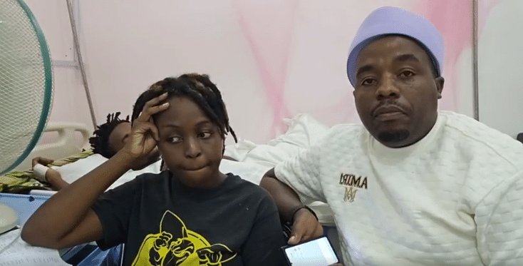 A Screengrab Of A Video Where Karangu Muraya (Right) Hosted A Live Session With Carol Katrue At A Hospital In Kiambu. 