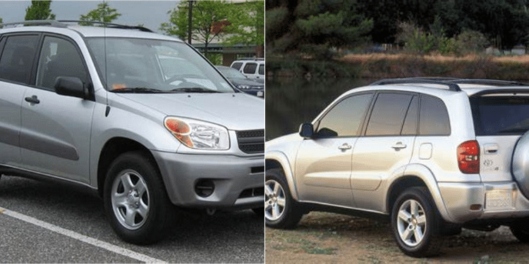 A Collage Photo Of Rav4 2004 Model.