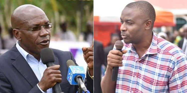 A Side To Side Photo Of Kakamega Senator Boni Khalwale 9Left) And Kakamega-Based Businessman Toto Shimanyula. Photo/Courtesy