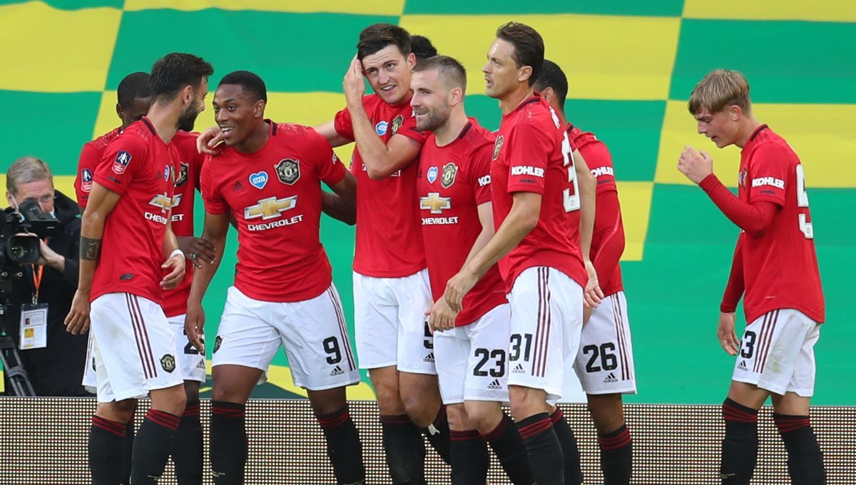 Manchester United During Fa Cup Competition.