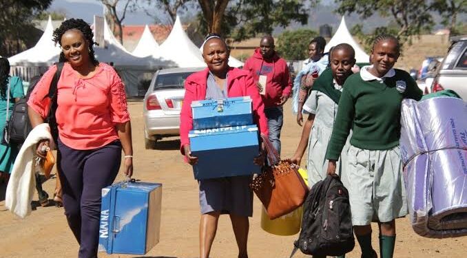 Students During A Past Form One Admission. Photo/Courtesy.
